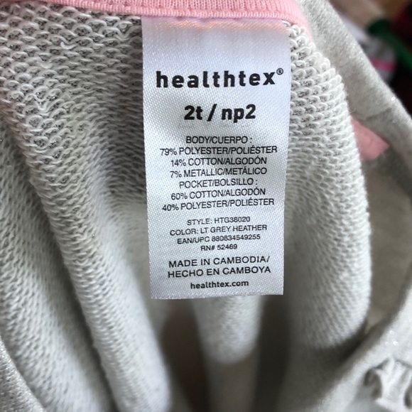 Glitter Grey & Pink Girls Sweater Dress💗 - Picture 6 of 6